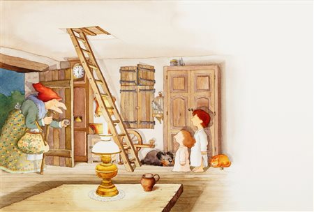 Claude Millet & Denise Millet - Uccellino blu, 1980s