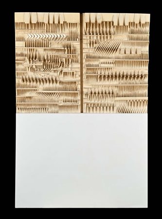 ARNALDO POMODORO () Immagine con risvolto 1974 Al verso reca firma, data e...