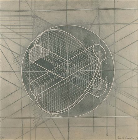 Arnaldo Pomodoro (Morciano Di Romagna 1926 - 0) Forma X 1973 Firma, data e...