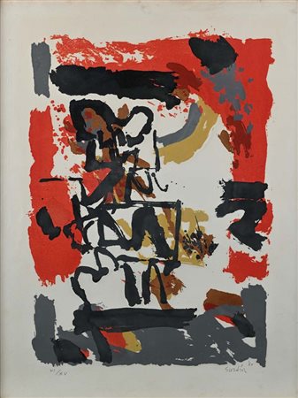 Antonio Scordia (Santa Fè 1918 - Roma 1988) Senza titolo 1960 Firma, data e...