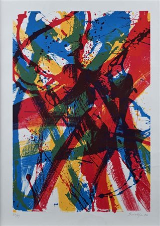 Toti Scialoja (Roma 1914 - Roma 1998) Senza titolo 1986 Firma, data e...