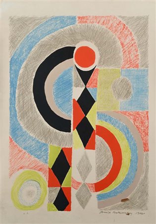 Sonia Delaunay (Hradyz'k 1885 - Parigi 1979) Senza titolo 1942 Firma, data e...