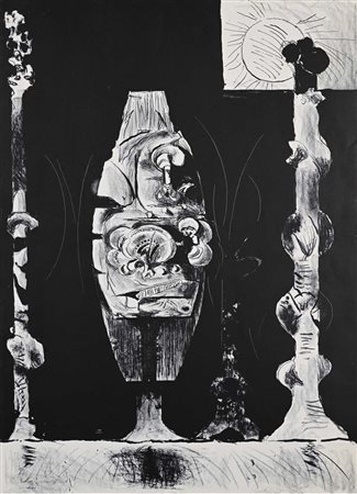 Graham Sutherland (Londra 1903 - Kent 1980) Three Organic Form Firma e...
