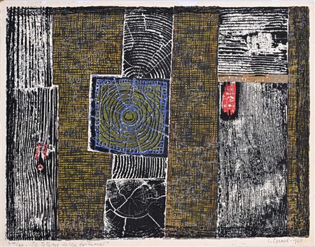 Lojze Spacal (Trieste 1907 - Trieste 2000) Le totem della fortuna 1960 Firma,...