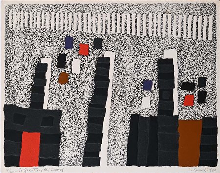 Lojze Spacal (Trieste 1907 - Trieste 2000) Il quartiere dei poveri 1970...