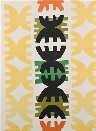 Giuseppe Capogrossi (Roma 1900 - Roma 1972) Senza titolo Firma e numerazione...