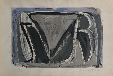 Bram Van Velde (Zoeterwoude 1895 - Grimaud 1981) Senza titolo Firma e...