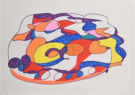 Giulio Turcato (Mantova 1912 - Roma 1995) Senza titolo Firma e numerazione...