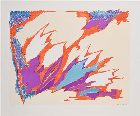 Giulio Turcato (Mantova 1912 - Roma 1995) Senza titolo Firma e numerazione...