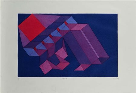 Achille Perilli (Roma 1927 - Orvieto 2021) Ritorno 1983 Firma, data, titolo e...