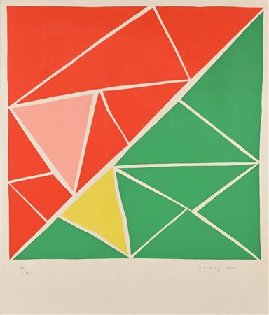 Piero Dorazio (Roma 1927 - Perugia 2005) Via Giulia 1972 Firma, data e...