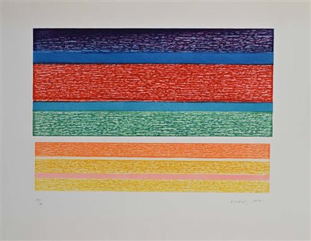 Piero Dorazio (Roma 1927 - Perugia 2005) Senza titolo 1977 Firma, data e...