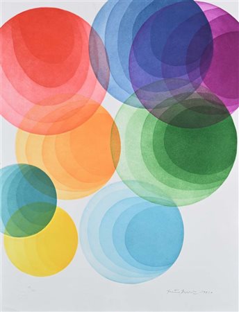 Piero Dorazio (Roma 1927 - Perugia 2005) Europa Unita Italia 1991 Firma, data...