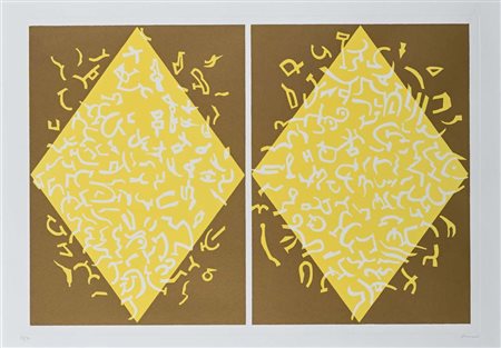 Carla Accardi (Trapani 1924 - Roma 2014) Senza titolo Firma e numerazione...