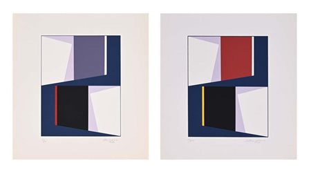 Oswaldo Subero (Caracas 1934 - 2016) Lotto di due serigrafie 1979 Entrambe...