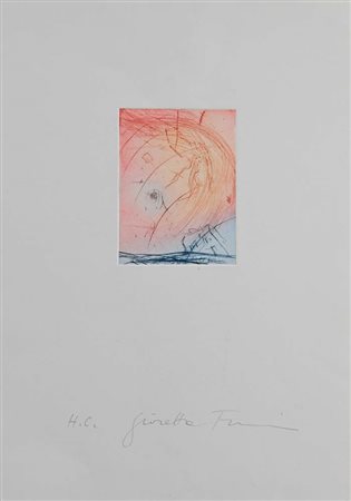 Giosetta Fioroni (Roma 1932 - 0) La Fata Firma e numerazione "Giosetta...