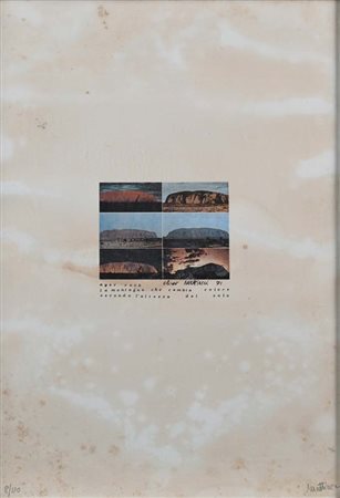 Eliseo Mattiacci (Cagli 1940 - Fossombrone 2019) Ayer Rock 1971 Firma, data e...