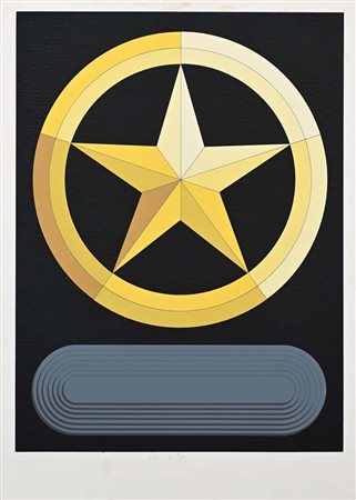 Lucio Del Pezzo (Napoli 1933 - 0) Senza titolo Firma e numerazione "Del Pezzo...