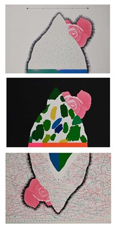 Concetto Pozzati (Vo' 1935 - Bologna 2017) Lassù sulle montagne Cartella...