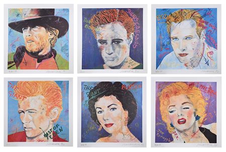 Enrico Manera (Torino 1947) Cartella completa di 6 serigrafie 1994 Ogni...