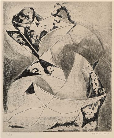 Marino Marini (Pistoia 1901 - Viareggio 1980) Senza titolo Firma e...