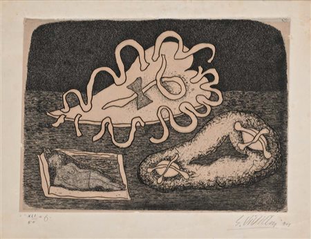 Giuseppe Viviani (San Giuliano Terme, 1898 - Pisa 1965) Dolci e bambola 1949...