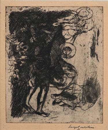 Luigi Bartolini (Cupramontana 1892 - Roma 1963) Firma a matita "Luigi...