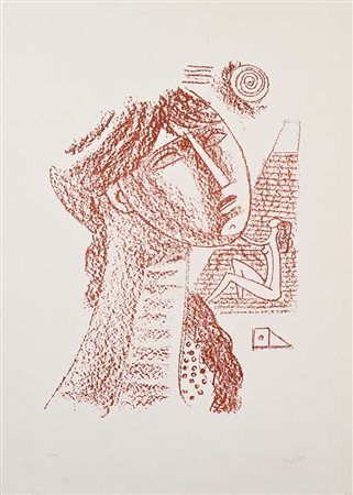 Mario Tozzi (Fossombrone 1895 - Saint-Jean-du-Gard 1979) Volto Firma e...