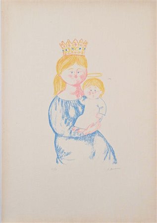 Antonio Bueno (Berlino 1918 - Fiesole 1984) Maternità Firma e numerazione "A....