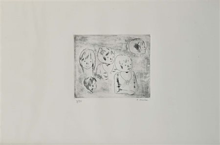 Xavier Bueno (Vera de Bidasoa 1915 - Fiesole 1979) Senza titolo Firma e...