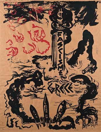 () Fascisme Grece Affisso litografico cm 88x68