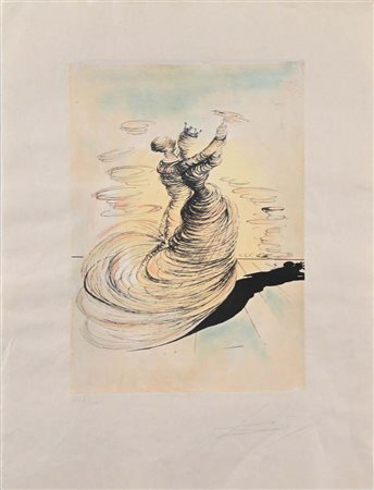 Salvador Dalì (Figueres 1904 - Figueres 1989) Danza regale 1969 Firma e...
