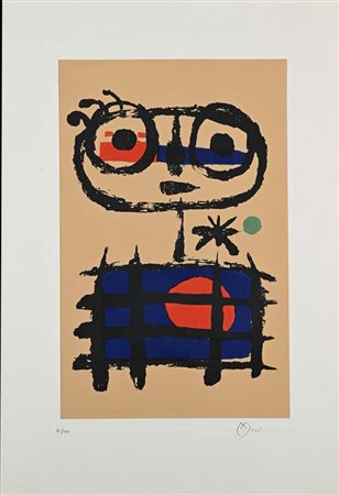 Joan Mirò (Barcellona 1893 - Palma di Maiorca 1983) Senza titolo Firma e...