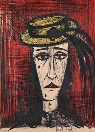 Bernard Buffet (Parigi 1928 - Tourtour 1999) Senza titolo Firma e numerazione...
