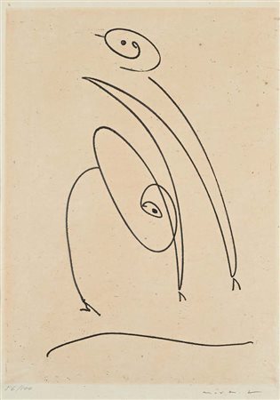 Max Ernst (Bruhl 1892 - Parigi 1976) Senza titolo Firma e numerazione "Max...