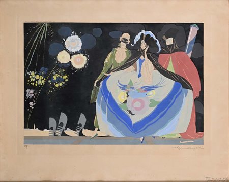 Umberto Brunelleschi (Montemurlo 1879 - Parigi 1949) Feux d'artificie Titolo...