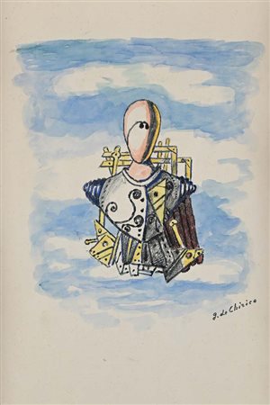 Giorgio De Chirico (Volo 1888 - Roma 1978) Il Trovatore Firma in basso a...