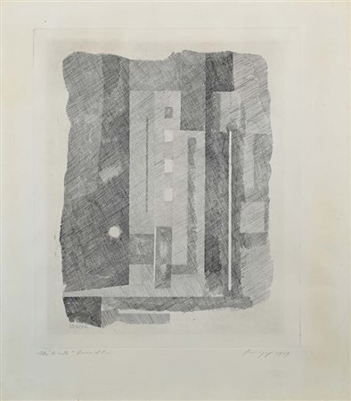 Giovanni Korompay (Venezia 1904 - Rovereto 1988) Lotto di due incisioni 1)...