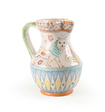 Vincenzo Pinto (Vietri sul Mare 1870 - Vietri sul Mare 1939) Brocca in...