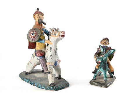 () Don Chisciotte e Sancho Panza, produzione ceramiche Procida, Vietri sul...