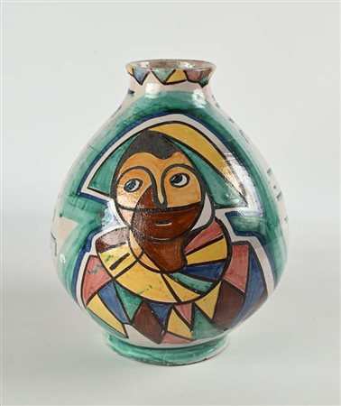 Vincenzo Pinto (Vietri sul Mare 1870 - Vietri sul Mare 1939) Arlecchino,...