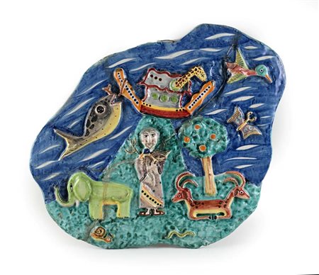 Vincenzo Pinto (Vietri sul Mare 1870 - Vietri sul Mare 1939) L'arca di Noè Il...