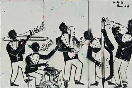 C.a.s. Vietri () Il Jazz Firma in alto a destra "C.a.s. Boccia A." Pannello...