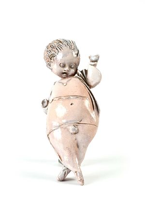 Domenico Matteucci (Faenza 1914 - Faenza 1991) Puttino con colomba Al verso...