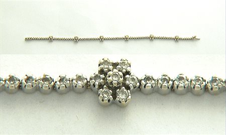 BRACCIALE BRACCIALE. In oro bianco 18 kt a maglie incernierate con...