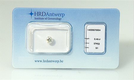 PIETRE SCIOLTE DIAMANTE IN BLISTER. Taglio brillante di cts. 0,46 colore J...