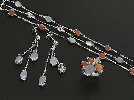 PONTE VECCHIO PARURE DI PONTE VECCHIO. In oro bianco 18 kt composta da...