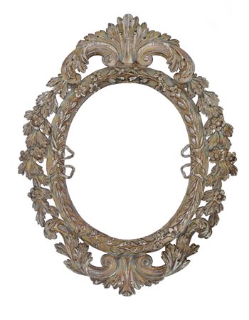 ARGENTI D'EPOCA CORNICE IN ARGENTO SBALZATO, VERONA, 1812-1872, ovale con...
