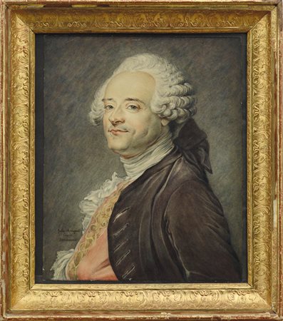 MOUQUET JULES XIX-XX secoloRitratto di Quentin De La Tour (da J.B.Perroneau...