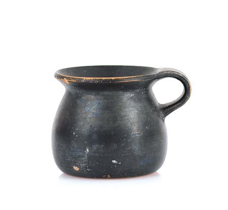 ARCHEOLOGIA PICCOLO BOCCALE IN TERRACOTTA VERNICIATA, MAGNA GRECIA, IV SECOLO...